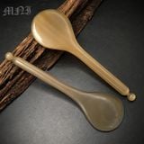  Cây massage sừng kẹo mút kích thước 12cm - 13,5cm độ dày 2,6 - 9mm màu sắc lưa và trắng, dụng cụ massage giúp giảm quầng thâm bọng mắt, giảm sưng 