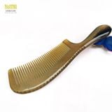  Lược sừng trâu dáng chuôi trơn eo nhỏ kích thước 19cm màu trắng lược tạo kiểu tóc chải tóc thuận tiện giúp giảm thiểu tình trạng gãy rụng tóc 