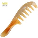  Lược sừng chuôi răng thưa kích thước 18cm dày 7-9mm màu bấ kì, lược chải tóc hỗ trợ giúp giảm rụng tóc, bảo vệ tóc, massage da đầu 