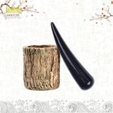  Cạo gió sừng ngọn trơn sừng trâu Mnistore kích thước 14-20cm màu đen và trắng Giải Pháp Chăm Sóc Sức Khỏe Tự Nhiên 