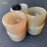  Chén sừng trâu hàng ngọn kích thước 3,2x3,8 và 3,2x 4,2 cm chén uống trà/rượu thanh lọc cơ thể và giải nhiệt 
