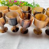  Ly sừng uống rượu hàng ngọn kích thước 3,8cmx3,2cm ly uống rượu/uống nước cho gia đình 
