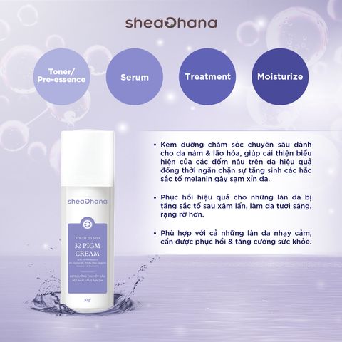 32 PIGM CREAM – Kem dưỡng chuyên sâu mờ nám sáng mịn da