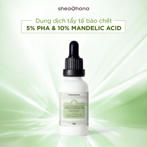 GENTLE EXFOLIATING SOLUTION 5% PHA & 10% MANDELIC ACID – Dung dịch tẩy TBC 5% PHA và 10% Mandelic Acid