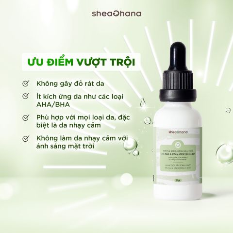 GENTLE EXFOLIATING SOLUTION 5% PHA & 10% MANDELIC ACID – Dung dịch tẩy TBC 5% PHA và 10% Mandelic Acid