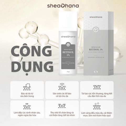 SERUM RETINOL 1% AND SNAIL REPAIR – Tinh chất retinol 1% và ốc sên