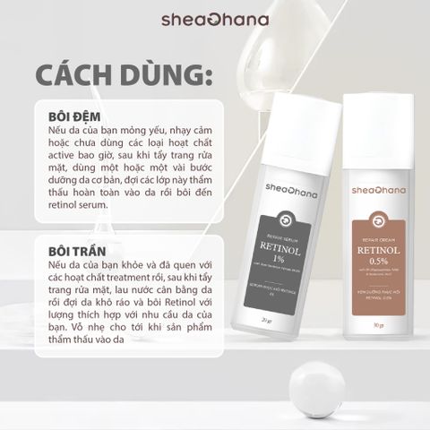 SERUM RETINOL 1% AND SNAIL REPAIR – Tinh chất retinol 1% và ốc sên