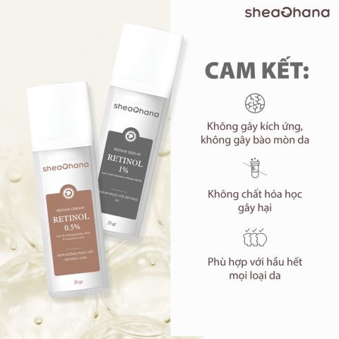SERUM RETINOL 1% AND SNAIL REPAIR – Tinh chất retinol 1% và ốc sên