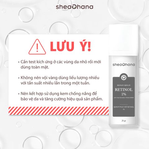 SERUM RETINOL 1% AND SNAIL REPAIR – Tinh chất retinol 1% và ốc sên