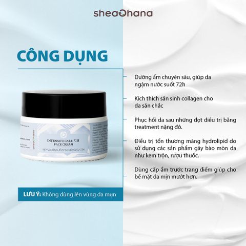 INTENSIVE CARE 72H FACE CREAM – Kem dưỡng ẩm chuyên sâu 72h