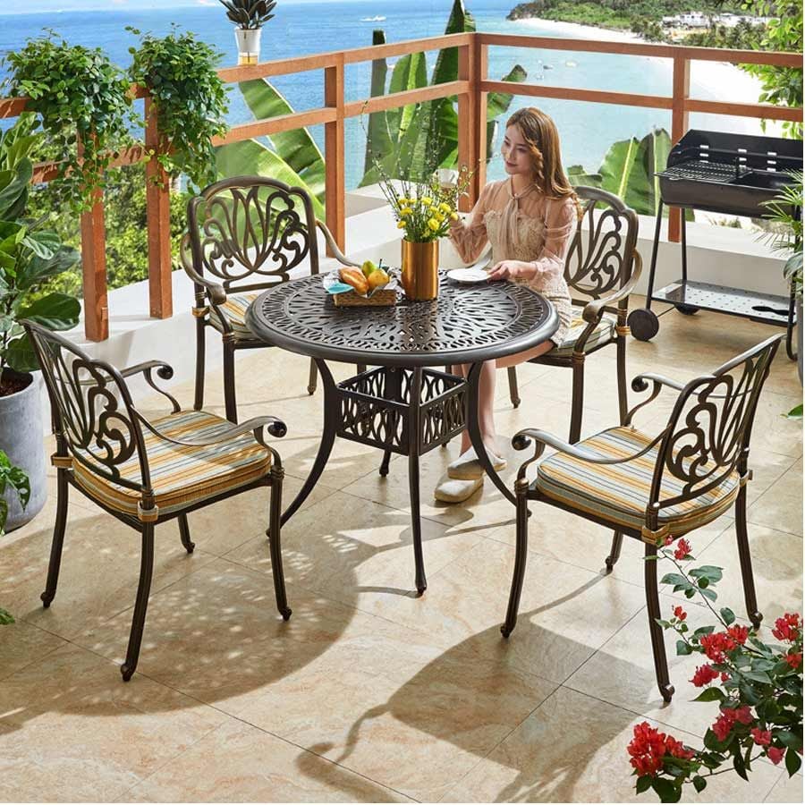 Bộ Bàn Ghế Sân Vườn LHBN03 + LHAV4A - Lựa Chọn Hoàn Hảo Cho Không Gian Ngoài Trời