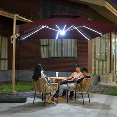 Ô Dù Vuông Lệch Tâm Nhôm Phát Sáng LHOVLTNPS30 - Hiện Đại, Đa Năng, Bền Bỉ