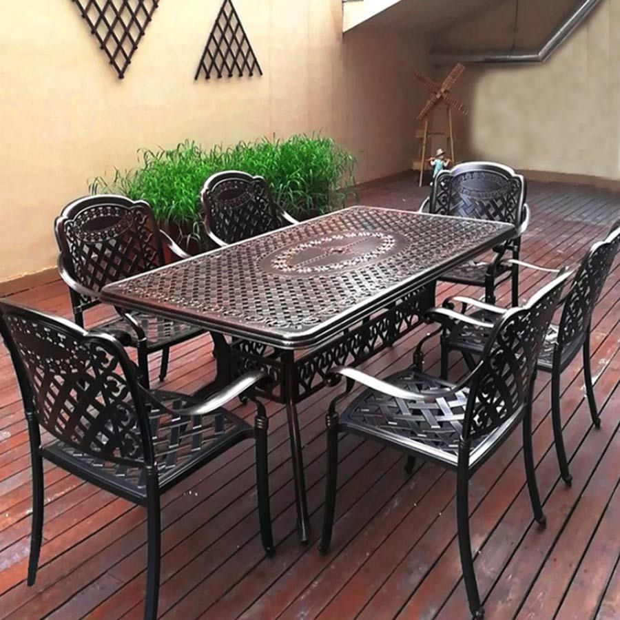 Ghế Nhôm Đúc Ngoài Trời LHAV4B - Thiết Kế Sang Trọng, Bền Bỉ Cho Không Gian Ngoài Trời