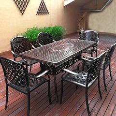 Ghế Nhôm Đúc Ngoài Trời LHAV4B - Thiết Kế Sang Trọng, Bền Bỉ Cho Không Gian Ngoài Trời