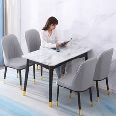 Ghế Ăn Bọc Da Cao Cấp Monet Không Tay – Thiết Kế Hiện Đại và Nhỏ Gọn