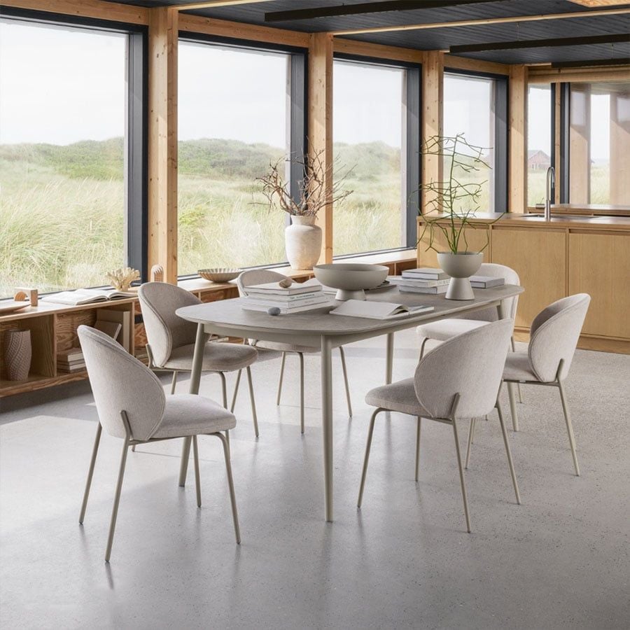 Ghế Ăn Princeton Cao Cấp – Da Sil.Carola Tẩy Mực, Màu Theo Yêu Cầu