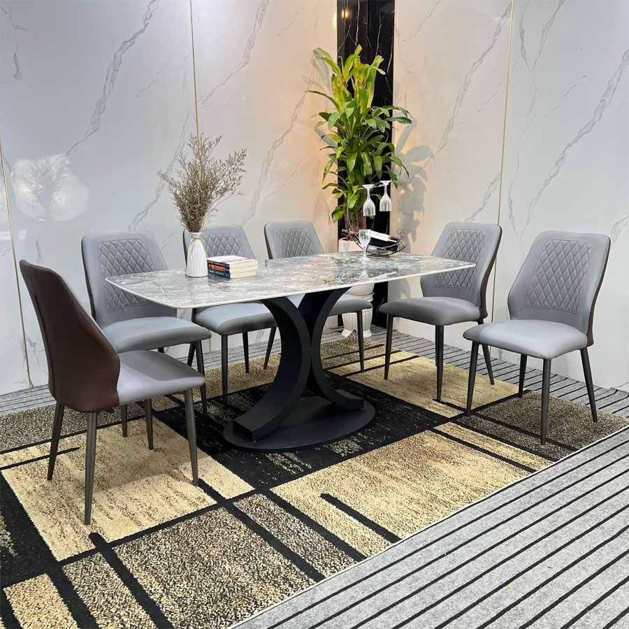 Bàn Ăn Mặt Đá Chanel – Đẳng Cấp và Sang Trọng Cho Không Gian Ăn Uống Hiện Đại