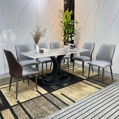 Bàn Ăn Mặt Đá Chanel – Đẳng Cấp và Sang Trọng Cho Không Gian Ăn Uống Hiện Đại