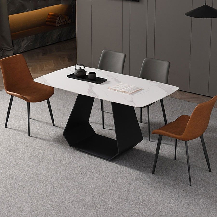 Bàn Ăn Mặt Đá Cao Cấp Crystal LHC08 – Tinh Tế và Bền Bỉ