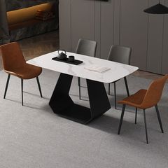 Bàn Ăn Mặt Đá Cao Cấp Crystal LHC08 – Tinh Tế và Bền Bỉ