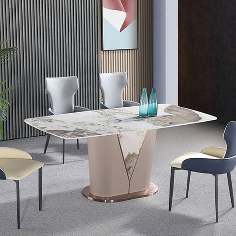 Bàn Ăn Cao Cấp Eragon LHBC08 – Mặt Đá Ceramic Sang Trọng