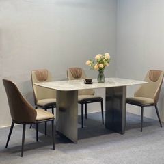 Bộ Bàn Ăn Mặt Đá Maya + Ghế Vera - Sự Lựa Chọn Hoàn Hảo Cho Không Gian Hiện Đại
