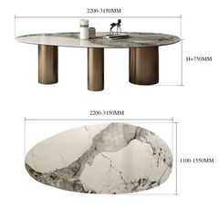 Bàn Ăn Pandora Mặt Đá Ceramic – Thiết Kế Sang Trọng Với Chân Thép Mạ PVD Trụ Tròn