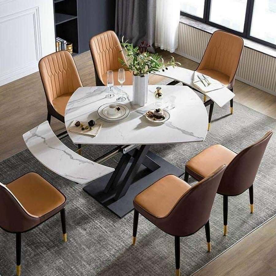 Bàn ăn thông minh mặt đá Ceramic cao cấp Apolo