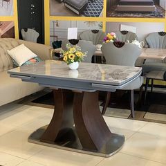 Bàn Ăn Mặt Đá Thông Minh Lazio - Kích thước Mở Rộng, Chất Liệu Cao Cấp