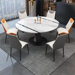 Bàn Ăn Mặt Đá Thông Minh Lucifer Xoay Tròn Thành Chữ Nhật - Sang Trọng