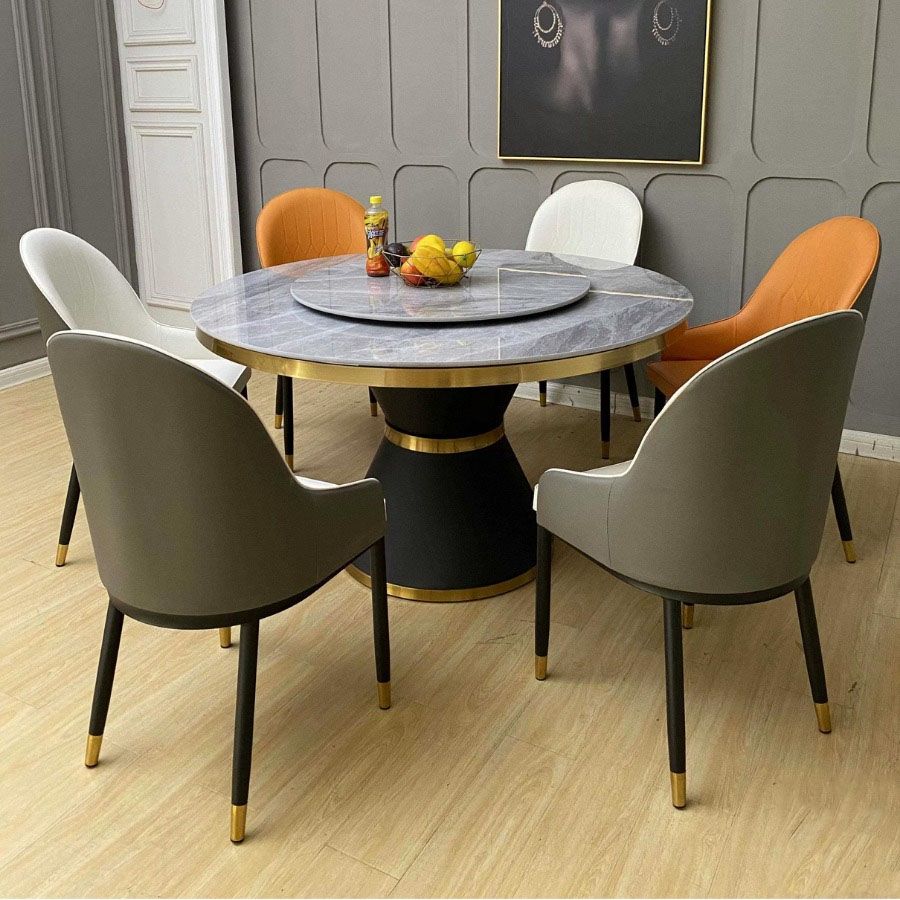 Bàn Ăn Tròn Xoay 2 Mặt Đá Kashei – Vẻ Đẹp Sang Trọng Cho Không Gian Bếp