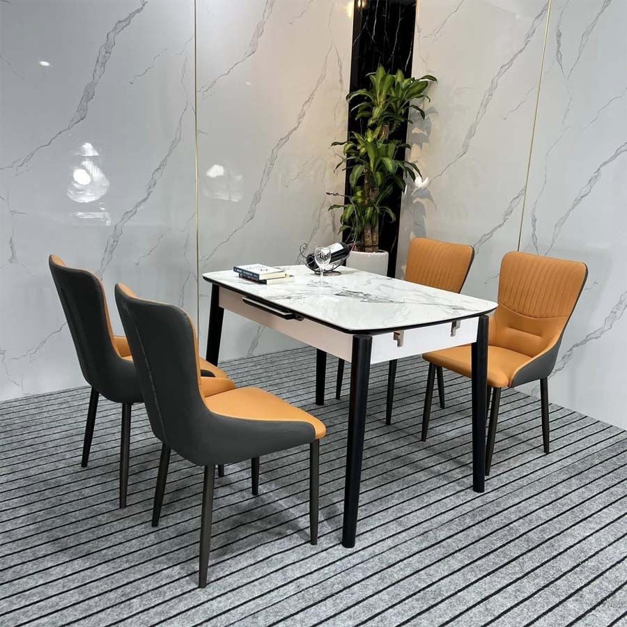 Bàn Ăn Thông Minh Lothas – Mặt Đá Cao Cấp, Tích Hợp Bếp Từ hoặc Không Bếp Từ