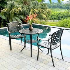 Bàn Sân Vườn Nhôm Đúc LHBV03 - Thiết Kế Sang Trọng Cho Không Gian Ngoại Thất