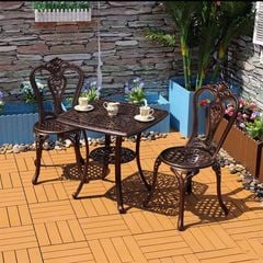 Bàn Sân Vườn Nhôm Đúc Vuông LHBV4 - Sự Kết Hợp Hoàn Hảo Cho Không Gian Ngoại Thất