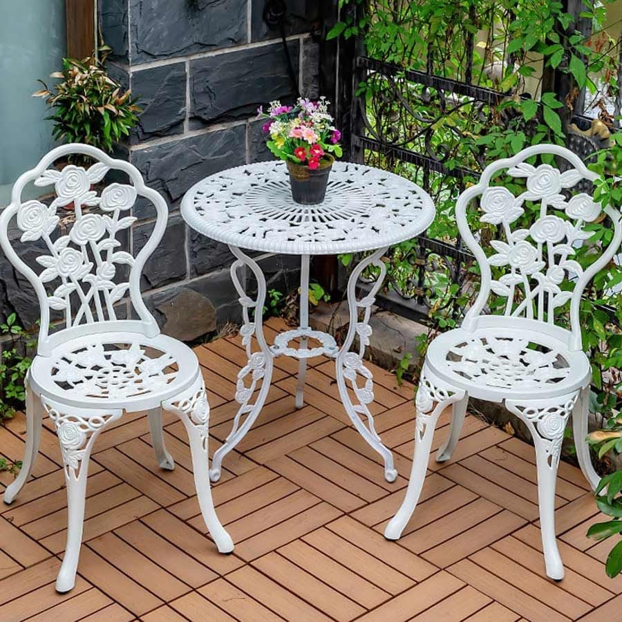 Bộ Bàn Ghế Sân Vườn LHBV1 + LHAV1 - Vẻ Đẹp Sang Trọng Cho Không Gian Ngoài Trời