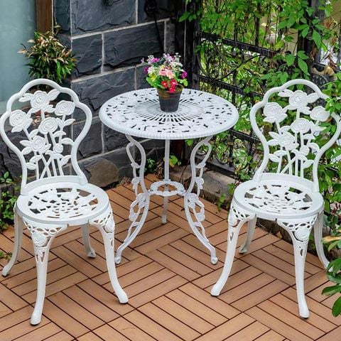 Bộ Bàn Ghế Sân Vườn LHBV1 + LHAV1 - Vẻ Đẹp Sang Trọng Cho Không Gian Ngoài Trời