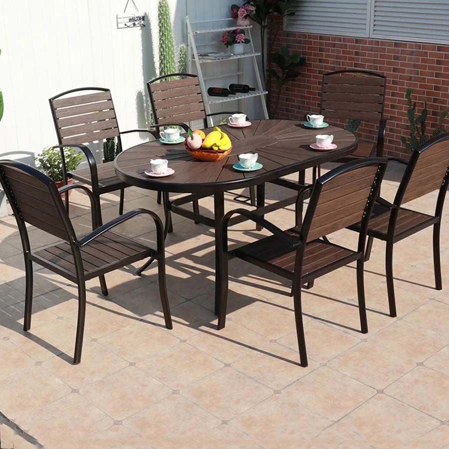 Bàn Sân Vườn LHD6 - Phong Cách Sang Trọng Và Bền Bỉ