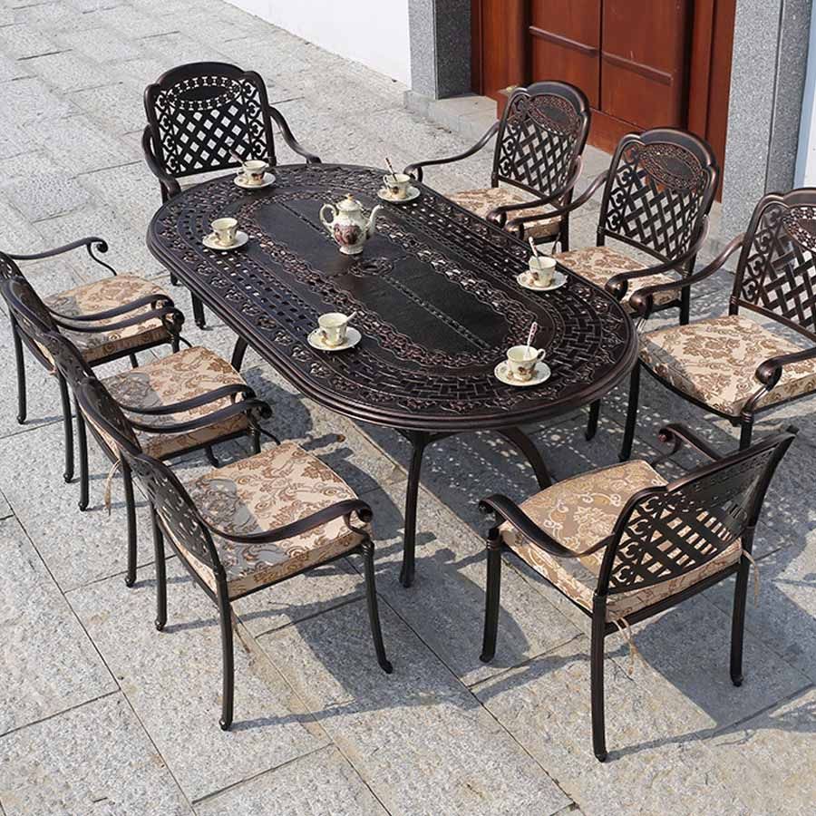 Bàn Sân Vườn Hình Oval Cấp LHBV8 - Sự Lựa Chọn Hoàn Hảo Cho Không Gian Ngoài Trời