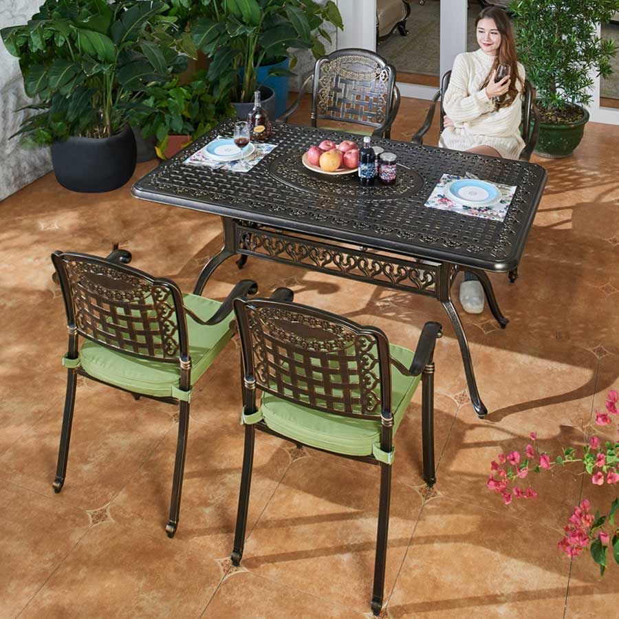 Bộ Bàn Ghế Sân Vườn LHBN04 + LHAV4 - Lựa Chọn Đẳng Cấp Cho Không Gian Ngoài Trời