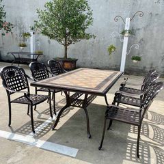 Bàn Sân Vườn Mặt Đá Cao Cấp LHBV14 - Lựa Chọn Tinh Tế Cho Không Gian Ngoài Trời