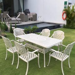 Bộ Bàn Ghế Sân Vườn LHBV08A + LHAV4B - Phong Cách Sang Trọng, Bền Bỉ