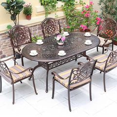 Bàn Sân Vườn Hình Oval Cấp LHBV8 - Sự Lựa Chọn Hoàn Hảo Cho Không Gian Ngoài Trời