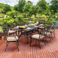 Bàn Sân Vườn Chữ Nhật Cao Cấp LHBV08 - Tạo Điểm Nhấn Sang Trọng Cho Không Gian Ngoài Trời