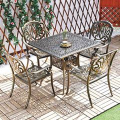 Bàn Sân Vườn Nhôm Đúc LHBV04 - Phong Cách Độc Đáo Cho Không Gian Ngoại Thất