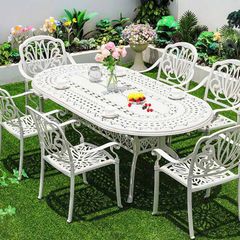 Bàn Sân Vườn Hình Oval Cấp LHBV8 - Sự Lựa Chọn Hoàn Hảo Cho Không Gian Ngoài Trời