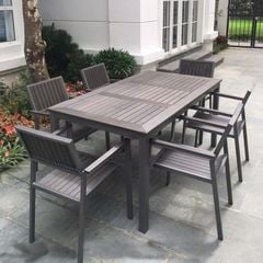 Bộ Bàn Ghế Sân Vườn LHBV22 + Ghế LHAV11 - Tinh Tế Cho Không Gian Ngoài Trời