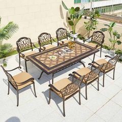 Bàn Sân Vườn Mặt Đá Cao Cấp LHBV14 - Lựa Chọn Tinh Tế Cho Không Gian Ngoài Trời