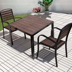Bàn Sân Vườn Khung Nhôm Giả Gỗ Polywood LHBV20C3 - Phong Cách Hiện Đại