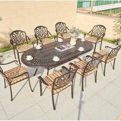 Bàn Sân Vườn Hình Oval Cấp LHBV8 - Sự Lựa Chọn Hoàn Hảo Cho Không Gian Ngoài Trời