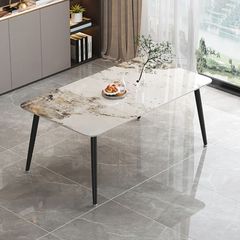 Bộ Bàn Ăn Mặt Đá Hebe + Ghế Monet Không Tay – Sự Kết Hợp Hoàn Hảo Cho Không Gian Sang Trọng